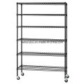 NSF Multifonction réglable Epoxy Metal Wire Display Shelving Unit